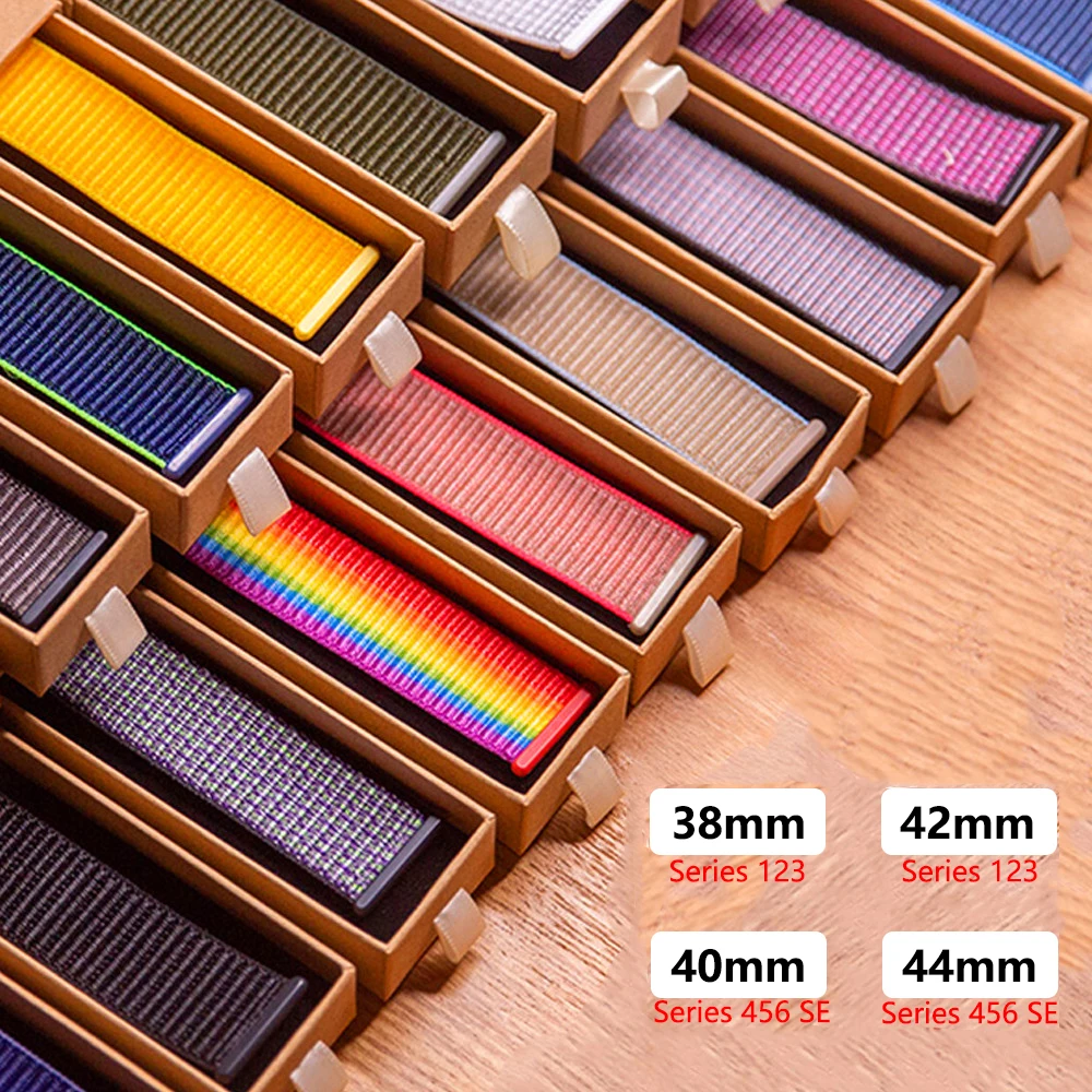 Nylon Strap for Apple watch band 44mm 40mm 42mm 38mm smartwatch wristband belt sport loop bracelet iWatch series 3 4 5 6 se band
Nylon Strap for Apple watch band 44mm 40mm 42mm 38mm smartwatch wristband belt sport loop bracelet iWatch series 3 4 5 6 se band