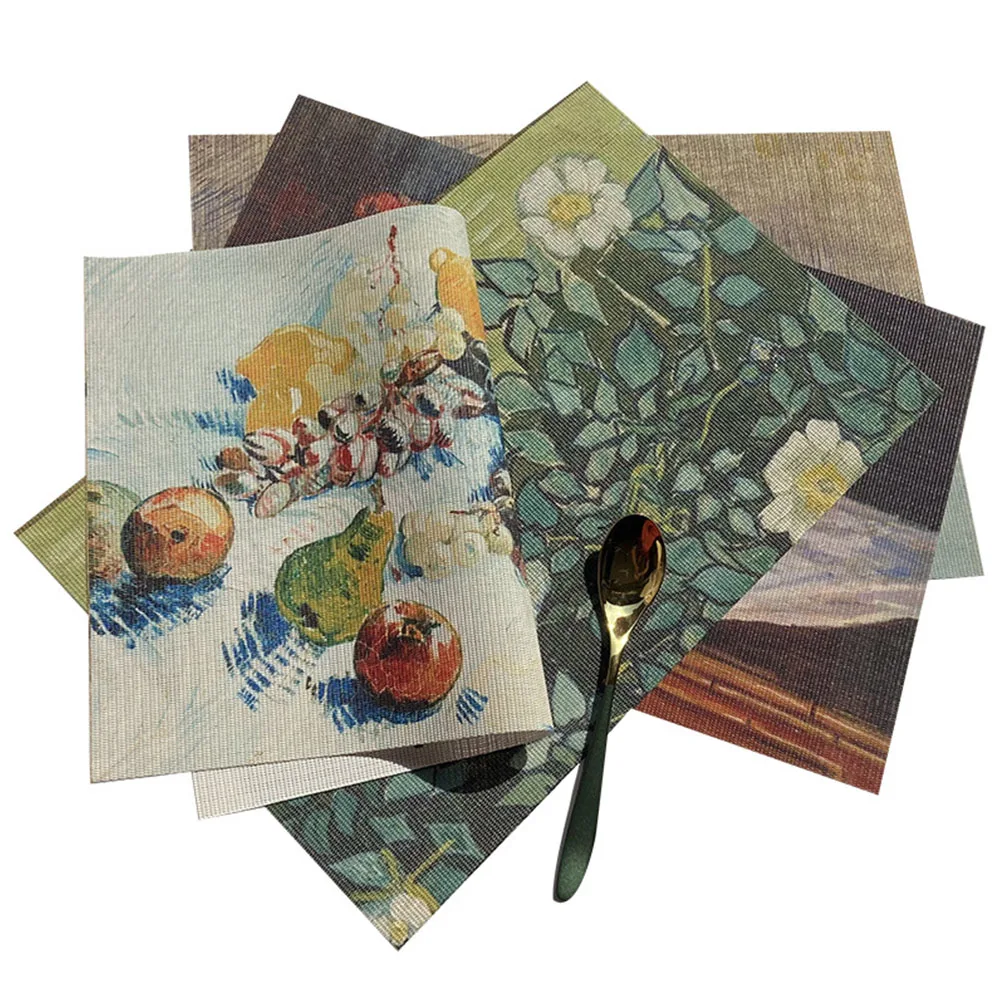 4-Piece Set PVC Washable Placemat Table Mat Non-Slip Placemat Set Kitchen Accessories Coaster Wine Mat Table Decoration
4-Piece Set PVC Washable Placemat Table Mat Non-Slip Placemat Set Kitchen Accessories Coaster Wine Mat Table Decoration