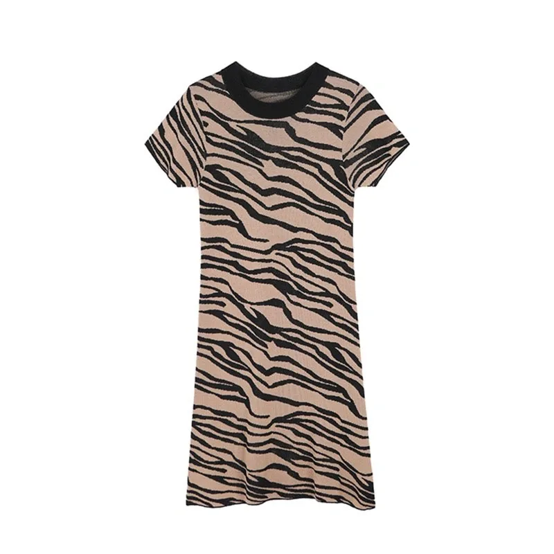 Summer Women's Elasticity Bodycon Short Sleeve Party Club Mini Dress Bag Hip Slim Zebra Pattern O-Neck Dresses 2021 INS
Summer Women's Elasticity Bodycon Short Sleeve Party Club Mini Dress Bag Hip Slim Zebra Pattern O-Neck Dresses 2021 INS