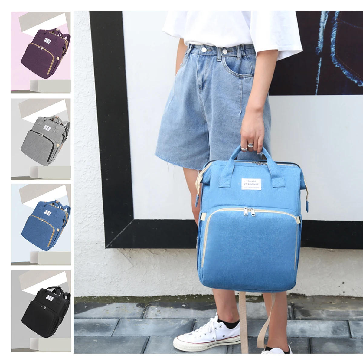 Large Nappy Bags Mommy Waterproof Female Wet Dry Maternity Travel Women's Diaper Handbags For Mom Ladies Care Backpack
Large Nappy Bags Mommy Waterproof Female Wet Dry Maternity Travel Women's Diaper Handbags For Mom Ladies Care Backpack