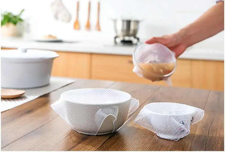 4 jian tao Food Silica Gel Food Plastic Wrap Sealed Multi-functional Bowl Cover Batch
4 jian tao Food Silica Gel Food Plastic Wrap Sealed Multi-functional Bowl Cover Batch
