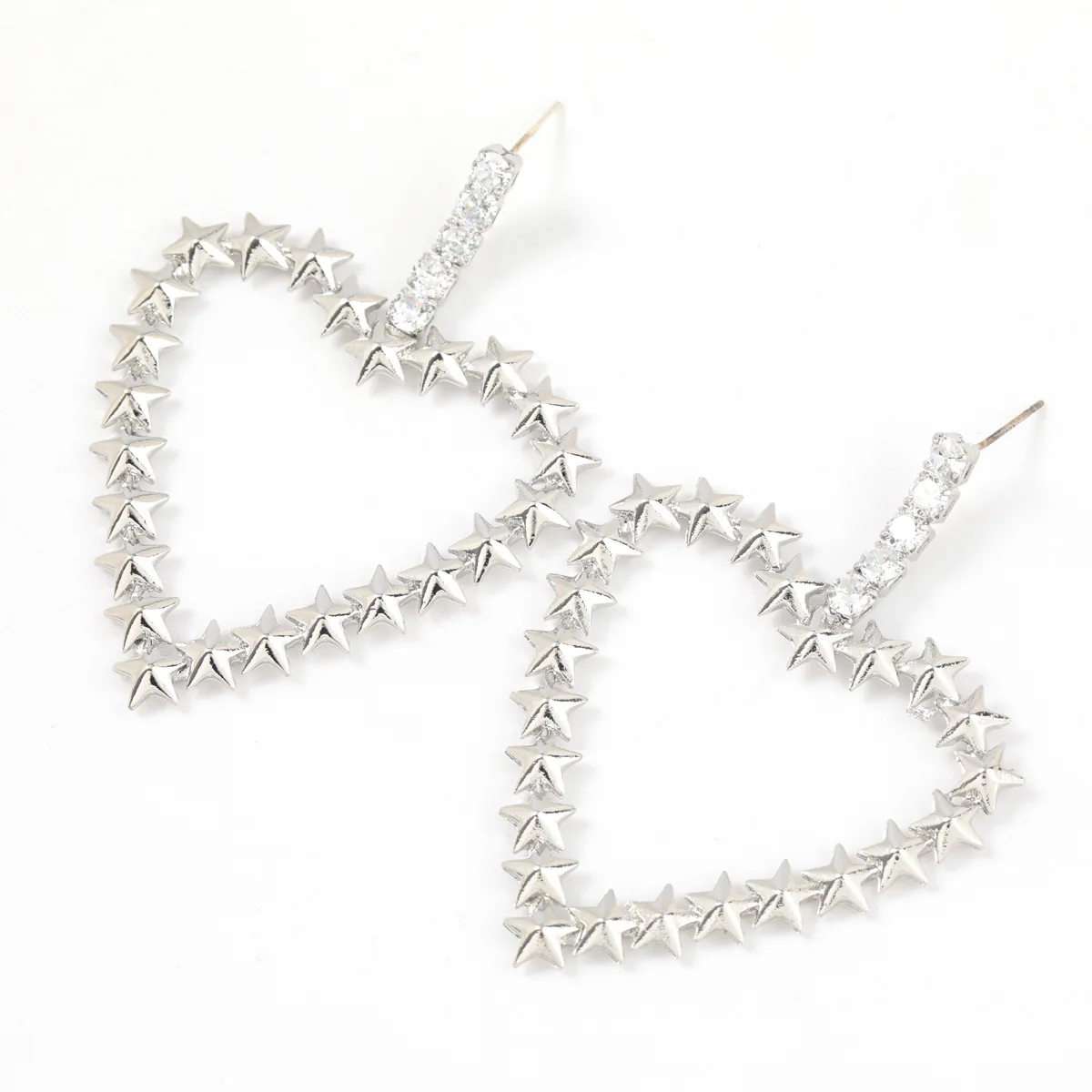 2021 New Exaggerated Multi-layer Metal Five-pointed Star Heart-shaped Earrings Women's Creative Fashion Jewelry Accessories 
2021 New Exaggerated Multi-layer Metal Five-pointed Star Heart-shaped Earrings Women's Creative Fashion Jewelry Accessories