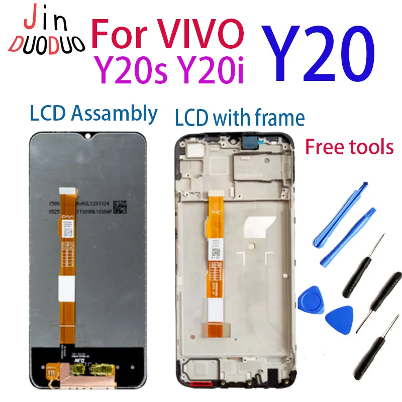 

6.51" LCD For VIVO Y20 Y20s Y20i LCD Display Touch Screen Digitizer Assembly V2029 V2027 V2043 V2048 V2032 With Frame