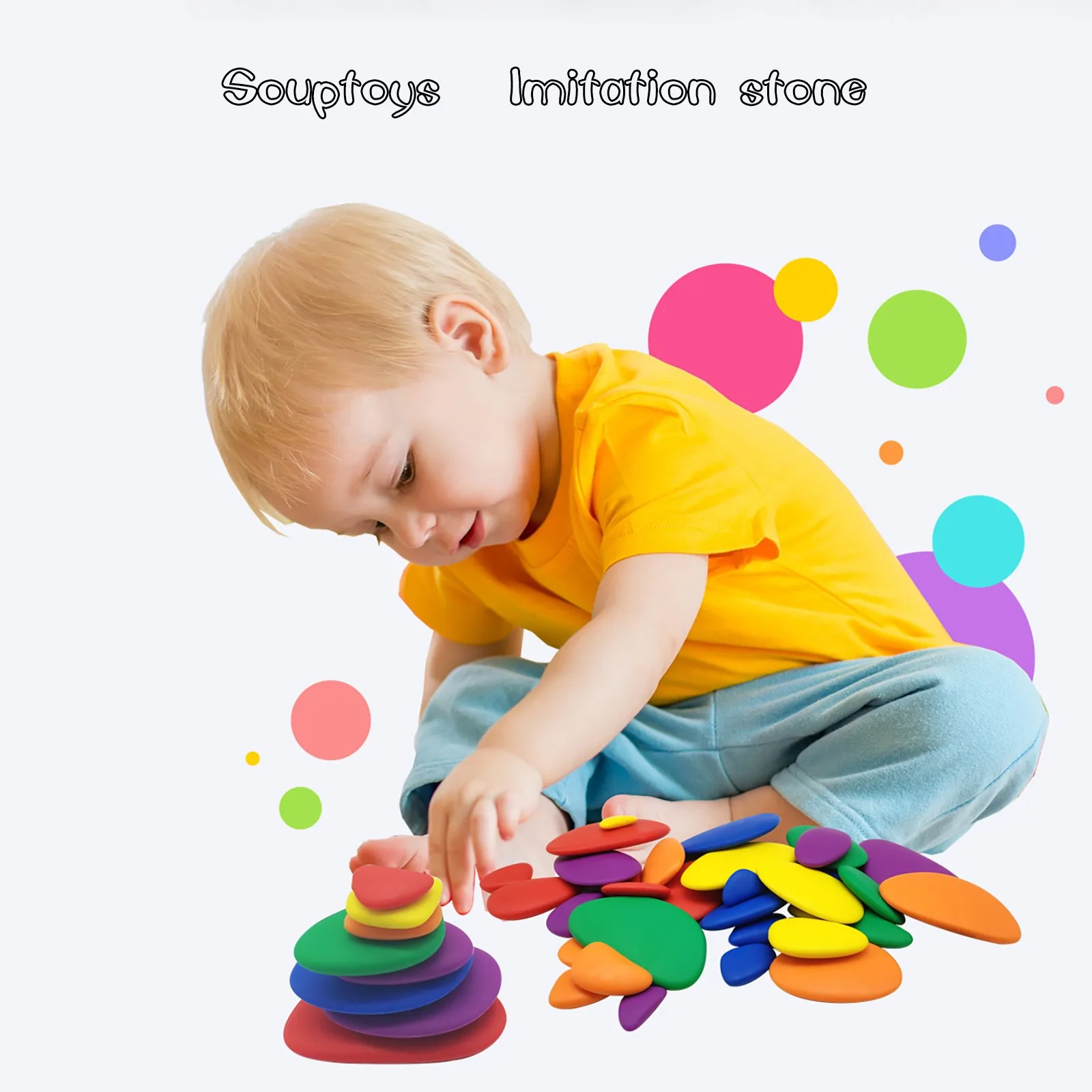 Lightweight Colored Stone Early Education Toys Pebbles Classification Stacking Stones Exercise Children's Educational Toys Gifts
Lightweight Colored Stone Early Education Toys Pebbles Classification Stacking Stones Exercise Children's Educational Toys Gifts