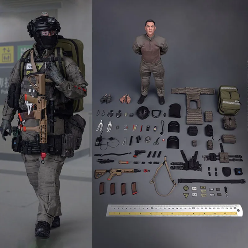 1/6 Soldier Story HK POLICE SS116 Tactical Medic Figure Model 12'' Male Soldier Action Doll Full Set Toys
1/6 Soldier Story HK POLICE SS116 Tactical Medic Figure Model 12'' Male Soldier Action Doll Full Set Toys