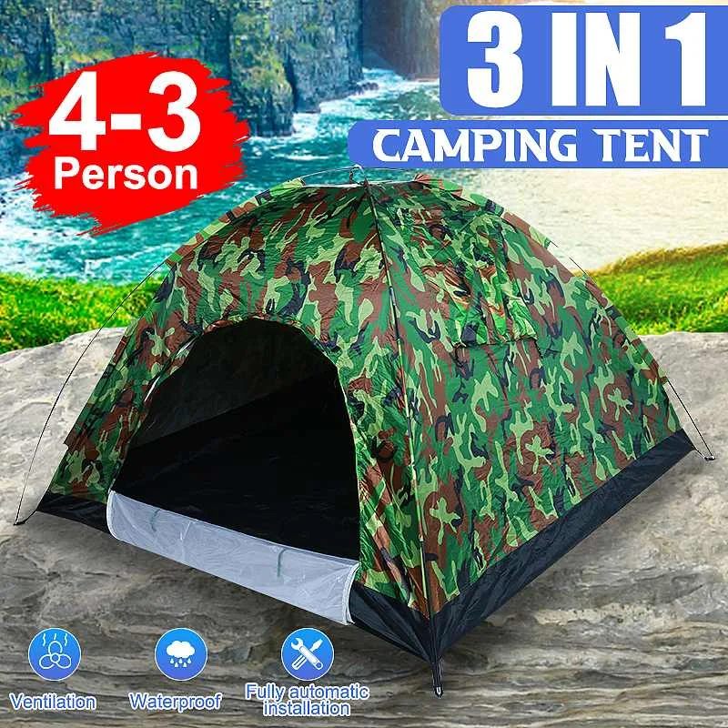 3-4 People Large Tent Quick Setup Family Tent Outdoor Waterproof Camping Hiking Foldable Folding Tent Double Layer Family Tents
3-4 People Large Tent Quick Setup Family Tent Outdoor Waterproof Camping Hiking Foldable Folding Tent Double Layer Family Tents
