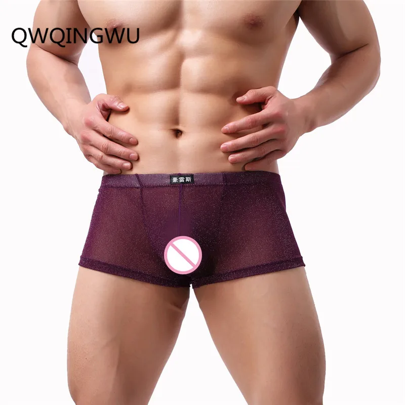 Men's Mesh Boxers Sexy Underwear Transparent Nylon See-Through Gay Male Underpants Panties Thin Breathable Gauze Net Boxers
Men's Mesh Boxers Sexy Underwear Transparent Nylon See-Through Gay Male Underpants Panties Thin Breathable Gauze Net Boxers