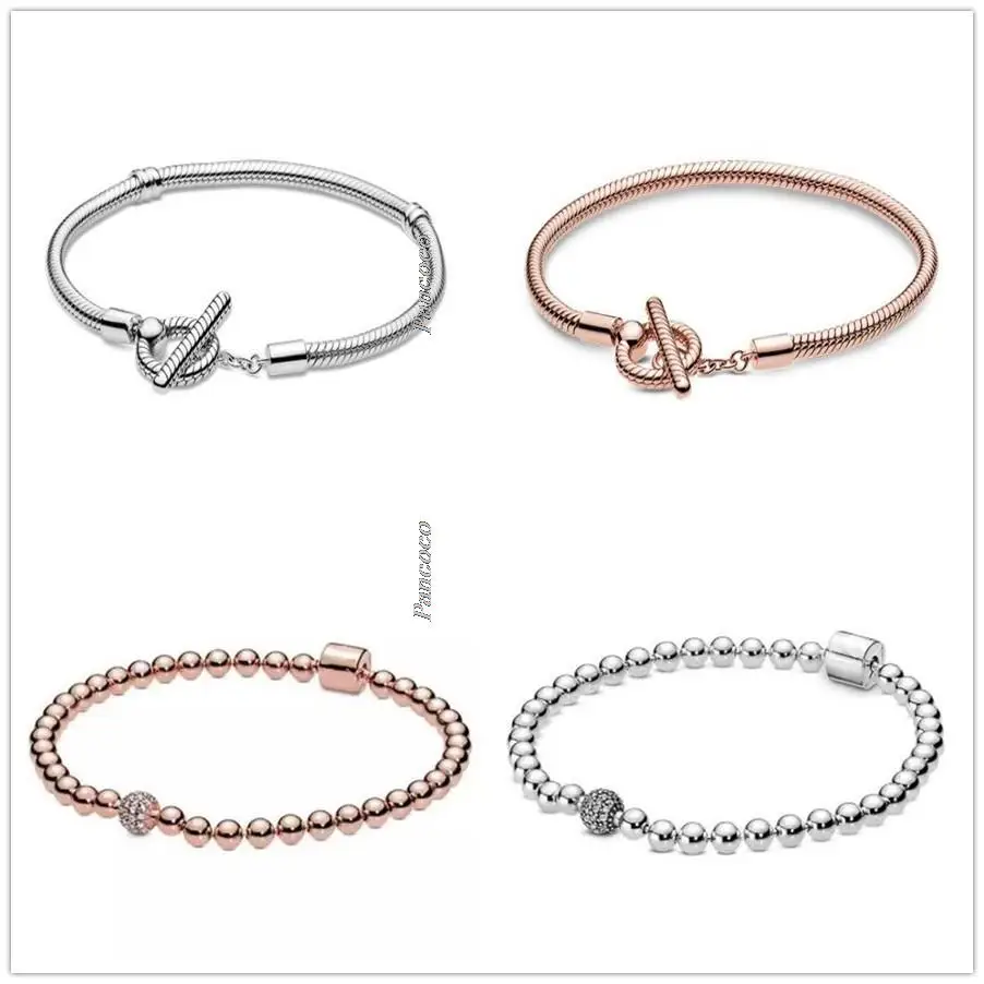 Original 925 Sterling Silver Rose Gold Beads & Pave Crystal Sliding Bracelet Bangle Fit Women Bead Charm Fashion Jewelry
Original 925 Sterling Silver Rose Gold Beads & Pave Crystal Sliding Bracelet Bangle Fit Women Bead Charm Fashion Jewelry