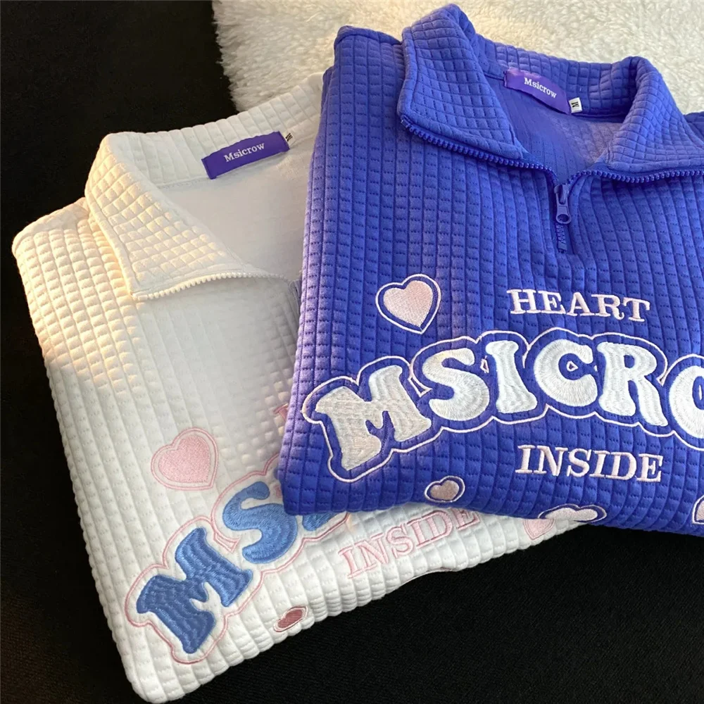 Женский свитшот с длинным рукавом и вышивкой, в стиле Харадзюку
Женский свитшот с длинным рукавом и вышивкой, в стиле Харадзюку