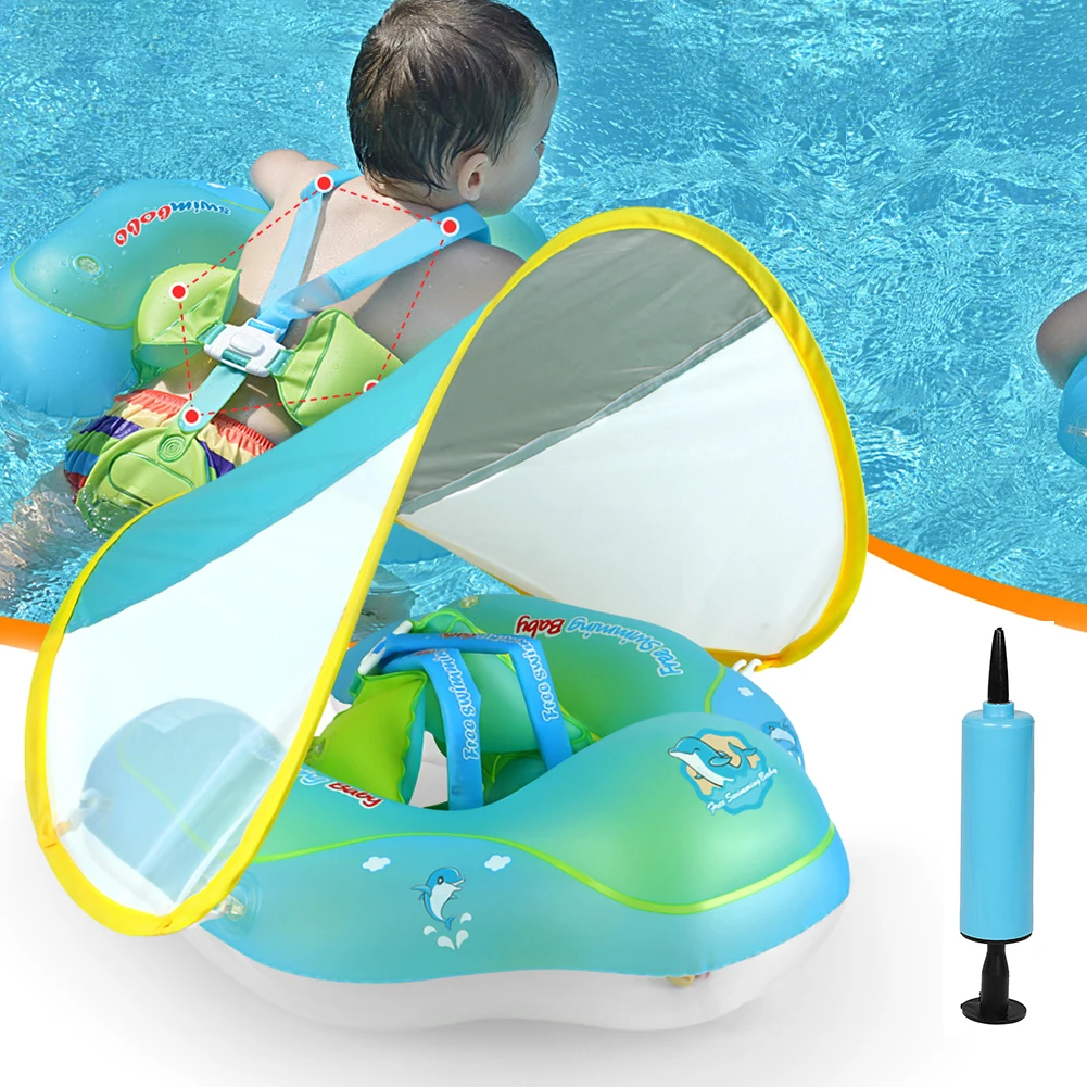 Swimming Float for Kids with Detachable Canopy Sun Protection Swimming Pool Float with Inflator Boys and Girls
Swimming Float for Kids with Detachable Canopy Sun Protection Swimming Pool Float with Inflator Boys and Girls