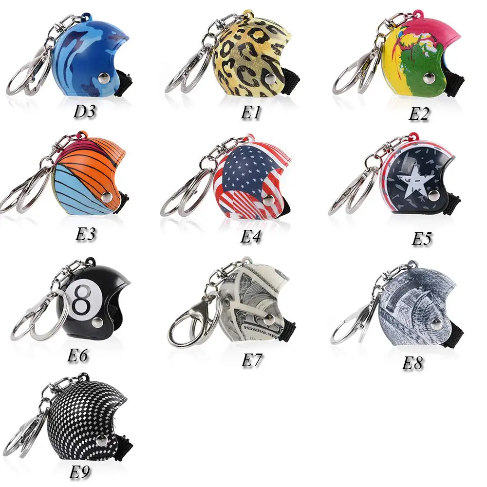 Брелок для ключей с мотоциклетным шлемом цепочка кулон мужчин и женщин подарок
