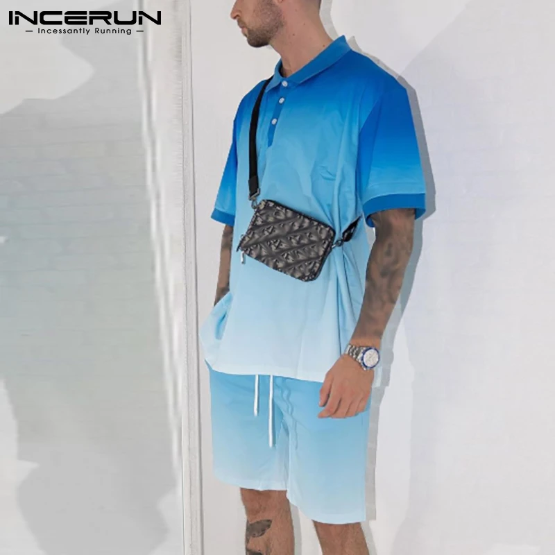 Men Sets Tie Dye Gradient Streetwear Summer Lapel Short Sleeve Shirts Loose Shorts Breathable 2021 Casual Men Suits 5XL INCERUN
Men Sets Tie Dye Gradient Streetwear Summer Lapel Short Sleeve Shirts Loose Shorts Breathable 2021 Casual Men Suits 5XL INCERUN