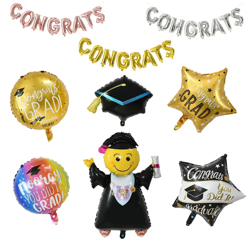 Congratulation Graduation Ballon Doctor Bachelor Graduate Star Air Globos Balloon High School Party Decoration Supplies
Congratulation Graduation Ballon Doctor Bachelor Graduate Star Air Globos Balloon High School Party Decoration Supplies