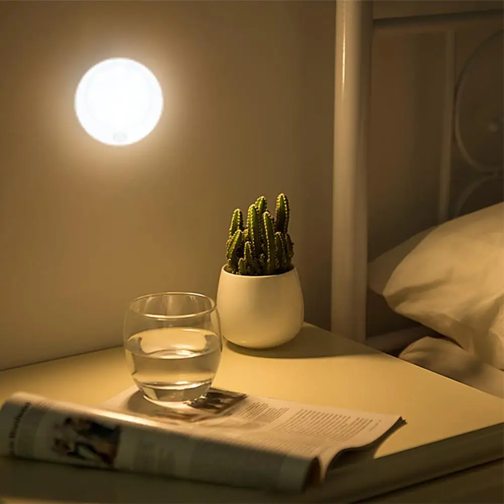 Smart Home Wireless Motion Sensor Round Night light Decoration For Bedroom Kitchen Cabinet Corridor Aisle Lighting Wall Lamp 
Smart Home Wireless Motion Sensor Round Night light Decoration For Bedroom Kitchen Cabinet Corridor Aisle Lighting Wall Lamp