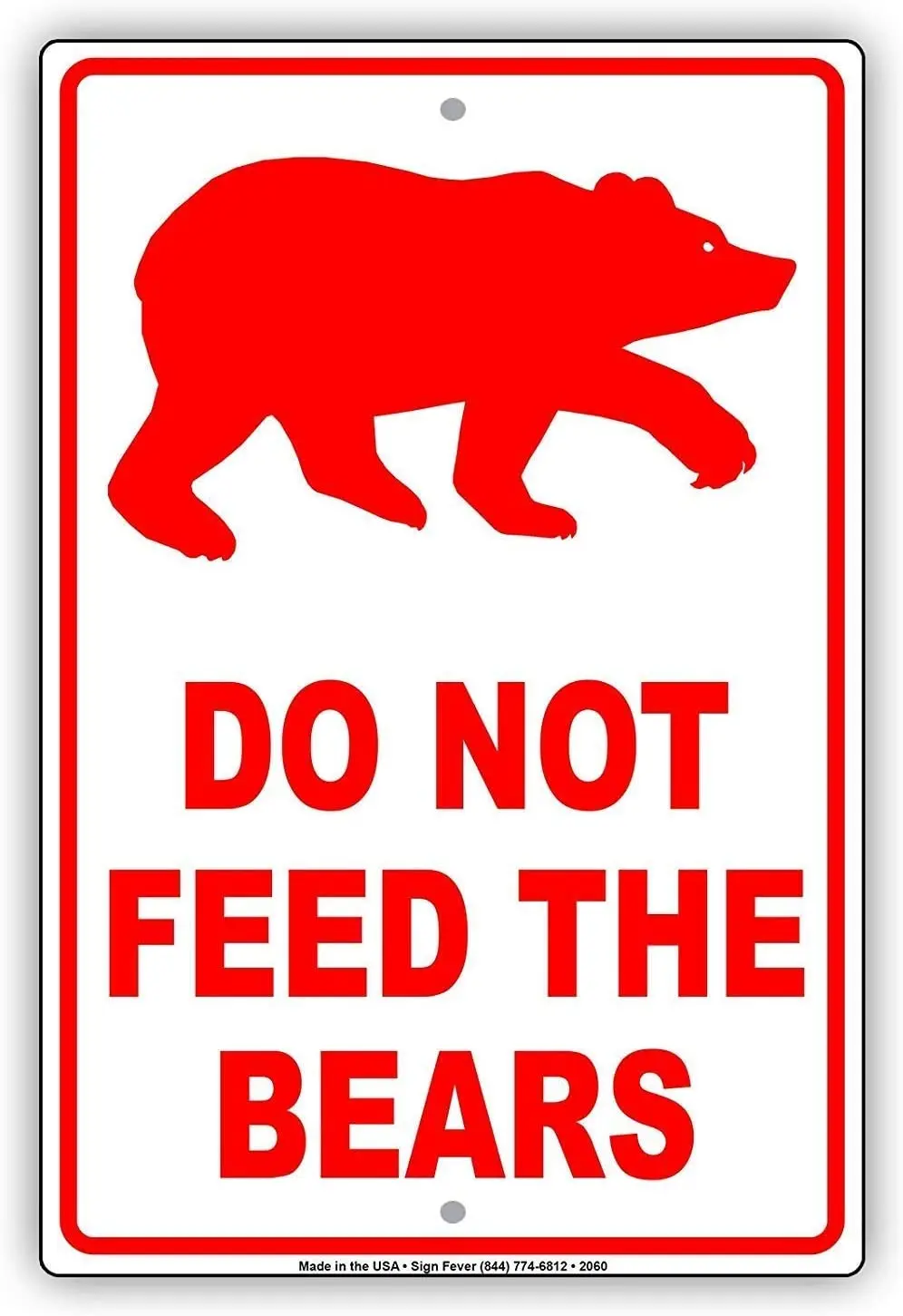 Do Not Feed The Bears Wildlife Protection Caution Alert Retro Metal Tin Sign Plaque Poster Wall Decor Art Shabby Chic Gift
Do Not Feed The Bears Wildlife Protection Caution Alert Retro Metal Tin Sign Plaque Poster Wall Decor Art Shabby Chic Gift