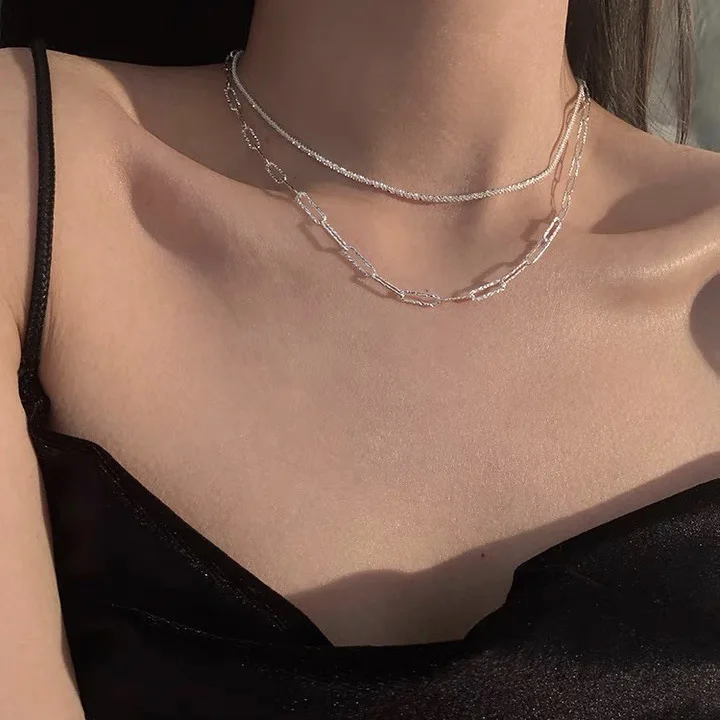 Wholesale Starry Necklace Female Korean Style Sense of Design Geometric Choker Chain Minority Simple Hot Sale Necklace
Wholesale Starry Necklace Female Korean Style Sense of Design Geometric Choker Chain Minority Simple Hot Sale Necklace