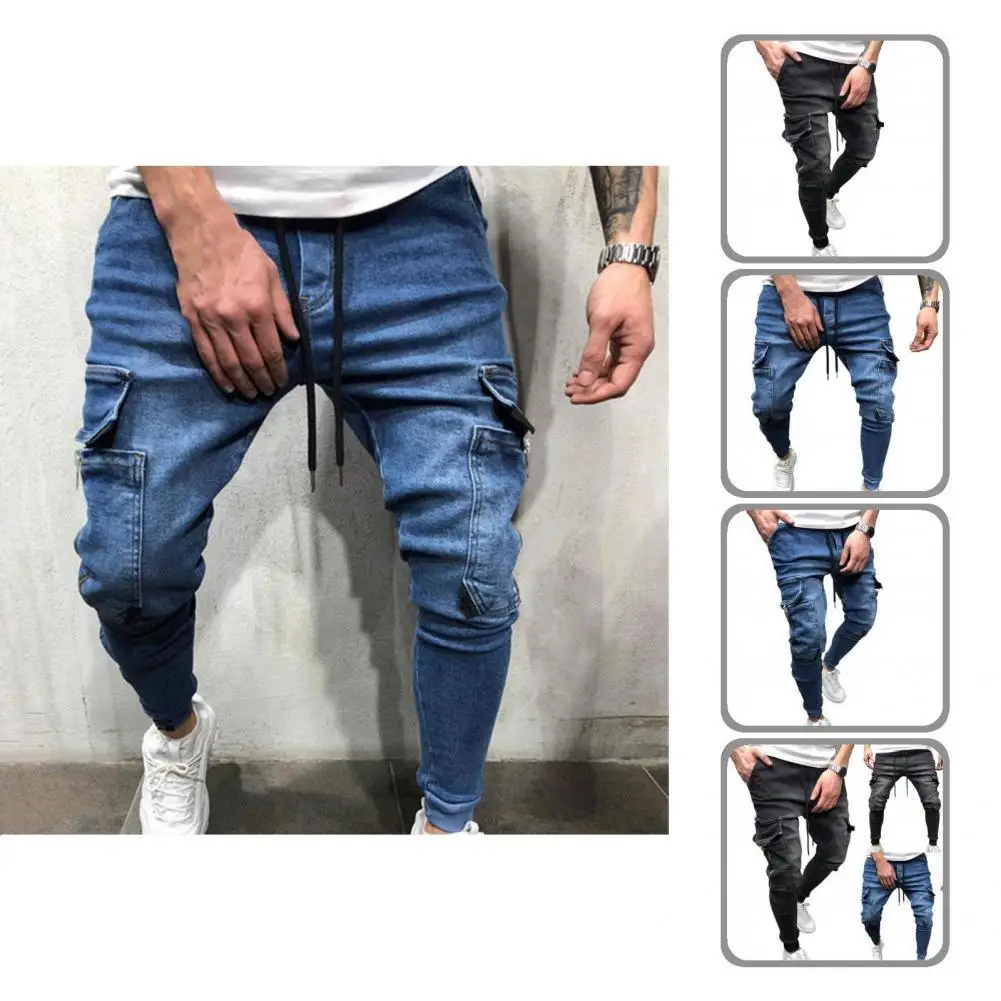 Casual Stylish Multi Pockets Ankle-banded Pencil Pants Skin-friendly Men Jeans Multi Pockets for Going Out
Casual Stylish Multi Pockets Ankle-banded Pencil Pants Skin-friendly Men Jeans Multi Pockets for Going Out
