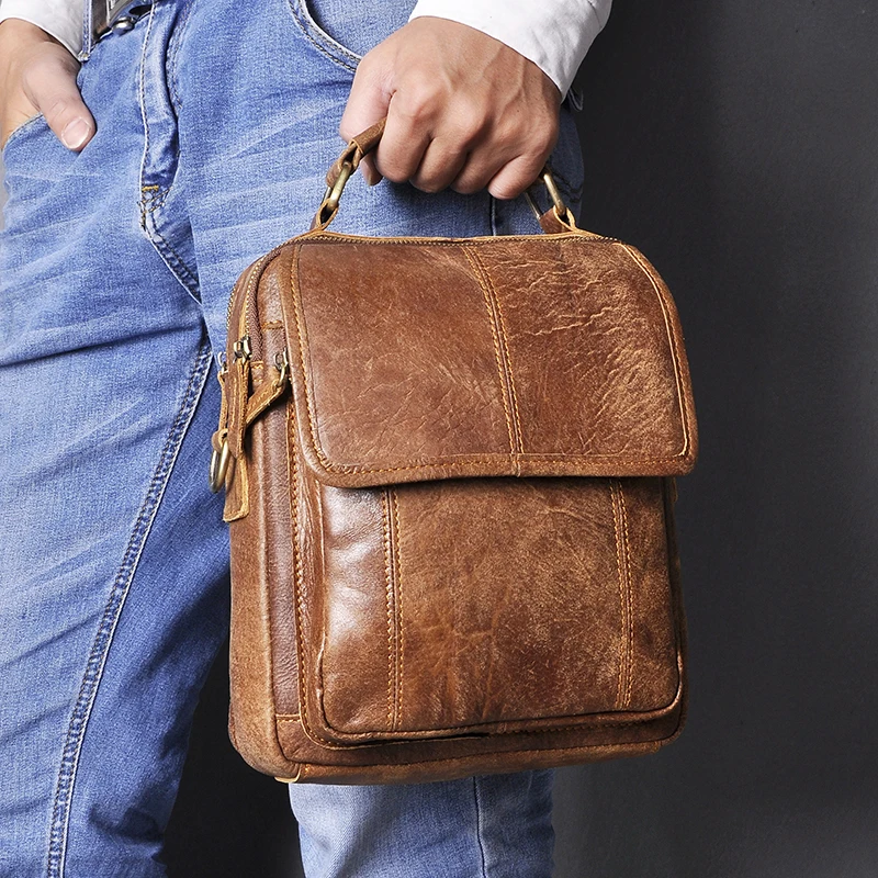 100% Genuine leather Men Fashion Shoulder crossbody Messenger Bag Real leather Designer Mochila University Book School bag 8825
100% Genuine leather Men Fashion Shoulder crossbody Messenger Bag Real leather Designer Mochila University Book School bag 8825