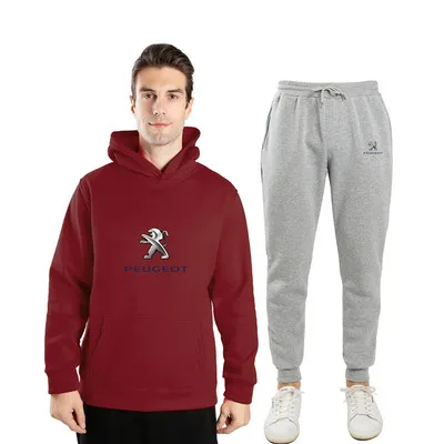 Spring And Autumn 2021 New Peugeot Logo Plus Plush Sweatshirt + Sweatpants Suit Sportswear Men's Street Hooded Sports Suit 
Spring And Autumn 2021 New Peugeot Logo Plus Plush Sweatshirt + Sweatpants Suit Sportswear Men's Street Hooded Sports Suit