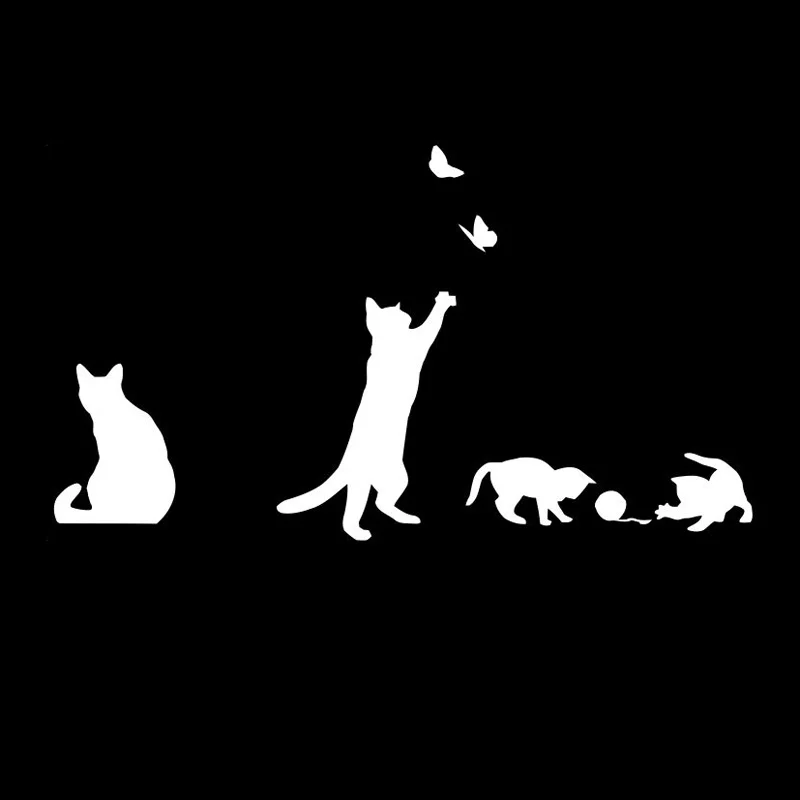 Play Cat Butterfly Cute Cat Sticker Animal Cover Scratch Fashion Decal Pvc Motorcycle Car Decal Sticker, Black/white, 16cm*9cm
Play Cat Butterfly Cute Cat Sticker Animal Cover Scratch Fashion Decal Pvc Motorcycle Car Decal Sticker, Black/white, 16cm*9cm