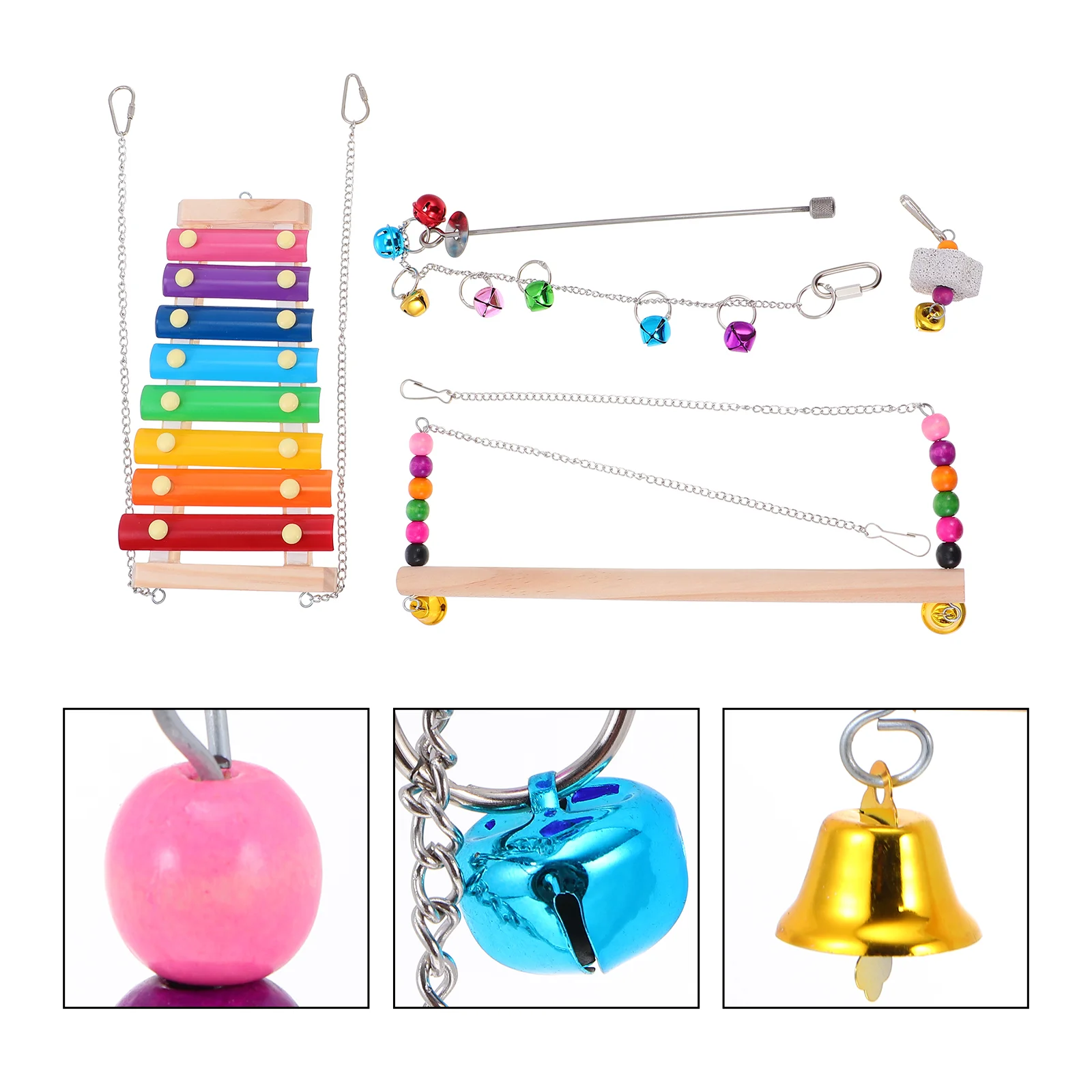 1 Set of 3 Pcs Chicken Xylophone and Perch Chicken Roosting Bar Chicken Toys
1 Set of 3 Pcs Chicken Xylophone and Perch Chicken Roosting Bar Chicken Toys