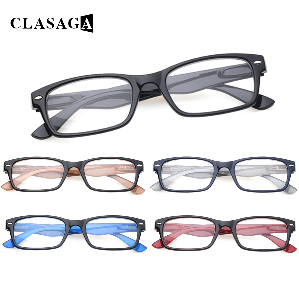 

CLASAGA Spring Hinge Prescription Reading Glasses Men and Women HD Reader Prescription Diopter Eyeglasses +1.0+2.0+3.0+5.0