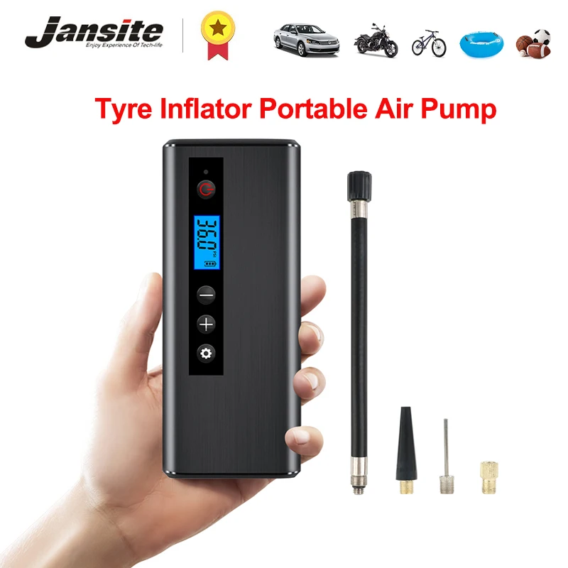 Jansite Car Bicycle Air Pump Compressor 12V Wireless Tyre Inflator Portable Electric Balloon Bike Pump Tire Pressure Compressor
Jansite Car Bicycle Air Pump Compressor 12V Wireless Tyre Inflator Portable Electric Balloon Bike Pump Tire Pressure Compressor