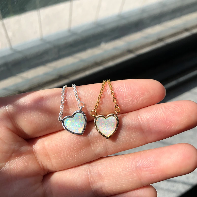 2020 Trend Opal Love Heart Necklace for Women Clavicle Chain Couple Pendants Necklace Wedding Jewelry for Wife Anniversary Gift 
2020 Trend Opal Love Heart Necklace for Women Clavicle Chain Couple Pendants Necklace Wedding Jewelry for Wife Anniversary Gift