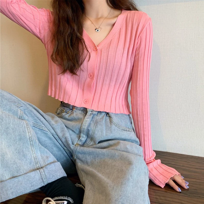 Autumn Button Short Sweater Women 2023 New Korean Elegant Knitted Sweater Thin Warm Female Cardigan Fashion Solid Tops Y2066
Autumn Button Short Sweater Women 2023 New Korean Elegant Knitted Sweater Thin Warm Female Cardigan Fashion Solid Tops Y2066