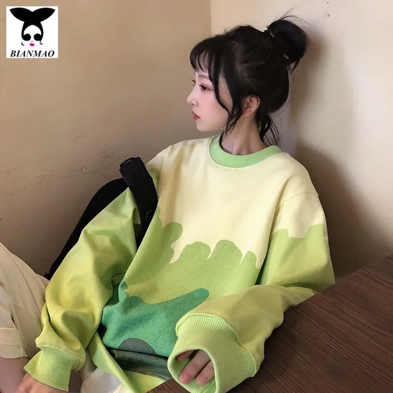 Spring and Autumn Korean Style Sweater Women 2021 New Loose Casual Gradient Color Idle Style Pop Top
Spring and Autumn Korean Style Sweater Women 2021 New Loose Casual Gradient Color Idle Style Pop Top