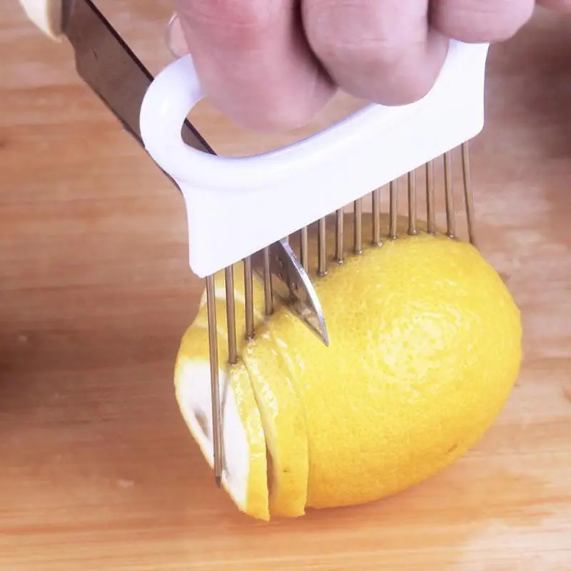 Multifunction Onion Cutter Steel Plastic Tomato Metal Accessories Cutter Slicer Needle Meat Vegetable Kitchen Gad H4V7 
Multifunction Onion Cutter Steel Plastic Tomato Metal Accessories Cutter Slicer Needle Meat Vegetable Kitchen Gad H4V7