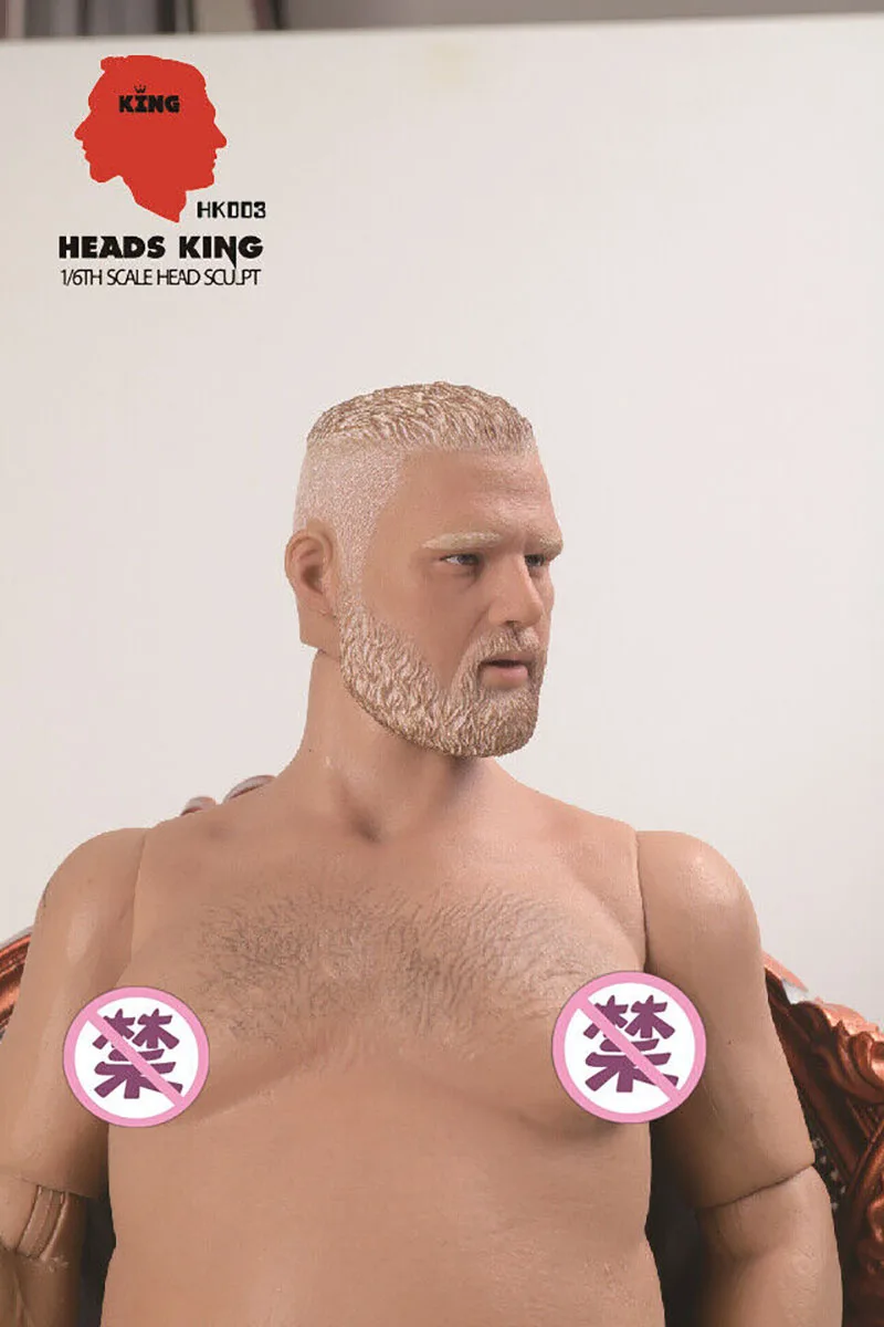 Heads King 1/6 Scale HK003 European Male Head Sculpt Big Wrestler Model Fit 12'' Male Action Figure Body
Heads King 1/6 Scale HK003 European Male Head Sculpt Big Wrestler Model Fit 12'' Male Action Figure Body
