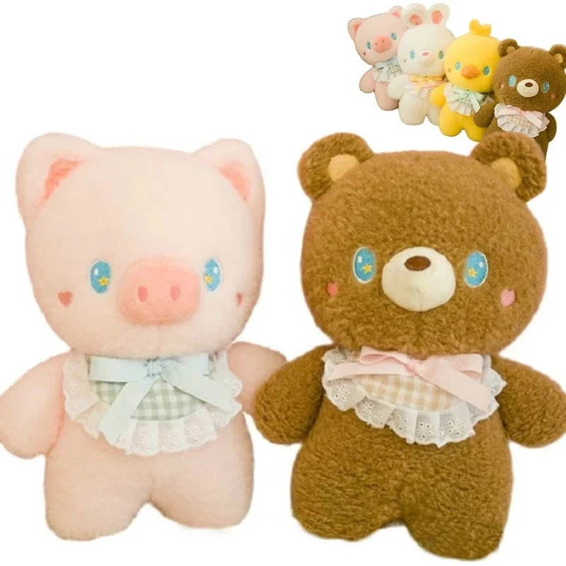 Big Blue Eyes Cute Kawaii Pig Plushie Dolls Stuffed Cartoon Animals Big Eyes Bib Brown Teddy Bear Chick Baby Cuddly Appease Toy
Big Blue Eyes Cute Kawaii Pig Plushie Dolls Stuffed Cartoon Animals Big Eyes Bib Brown Teddy Bear Chick Baby Cuddly Appease Toy