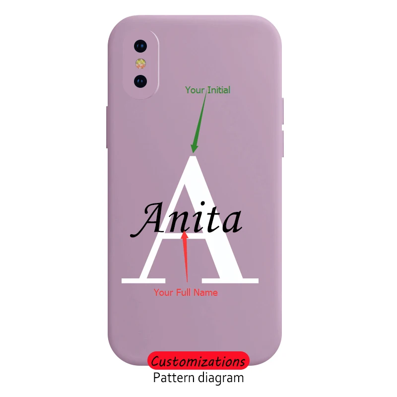 Put your name on your phone case Personalized customization pure colour liquid silicone shell back cover For iphone 11 12 huawei
Put your name on your phone case Personalized customization pure colour liquid silicone shell back cover For iphone 11 12 huawei