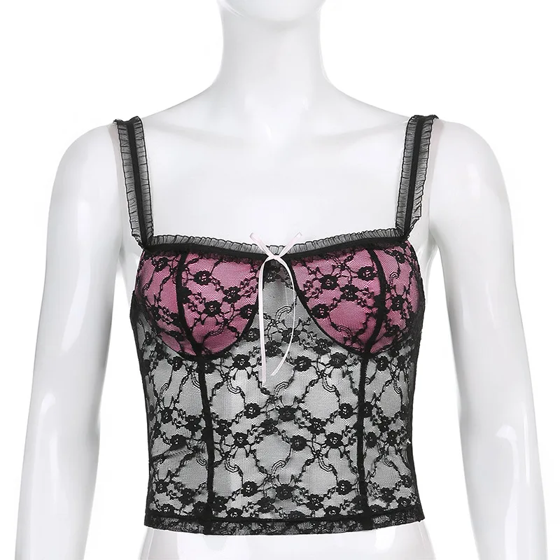Lace Cami y2k Tank Top Women e girl y2k Clothes Fashion 90s 2000s Aesthetic Clothes Summer V Neck Kawaii Solid Color Crop Top
Lace Cami y2k Tank Top Women e girl y2k Clothes Fashion 90s 2000s Aesthetic Clothes Summer V Neck Kawaii Solid Color Crop Top