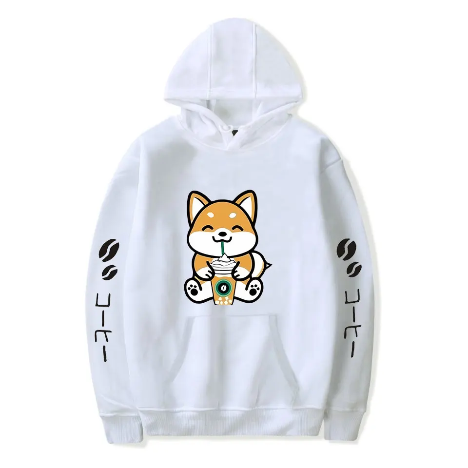 2020 white Funny cartoon puppy print Hoodie men/ Women Korean loose tops ins tide Unisex Casual Hooded Sweatshirt
2020 white Funny cartoon puppy print Hoodie men/ Women Korean loose tops ins tide Unisex Casual Hooded Sweatshirt