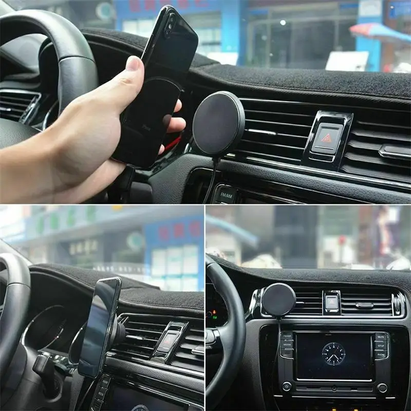 15W Wireless Quick Charger Magnetic Phone Car Holder Stand Airvent Magnet Adsorbable Car Mount For iphone 12 Pro Max
15W Wireless Quick Charger Magnetic Phone Car Holder Stand Airvent Magnet Adsorbable Car Mount For iphone 12 Pro Max