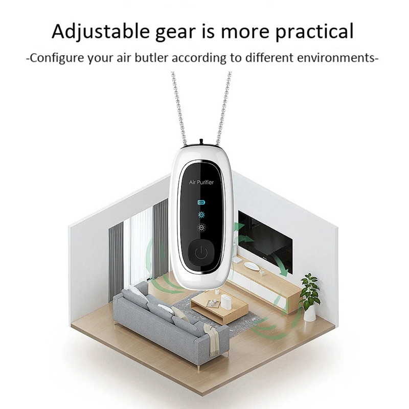 Fashion Personal Wearable Air Purifier Necklace Mini Portable Air Freshener Ionizer Negative Ion Generator 2Pcs
Fashion Personal Wearable Air Purifier Necklace Mini Portable Air Freshener Ionizer Negative Ion Generator 2Pcs