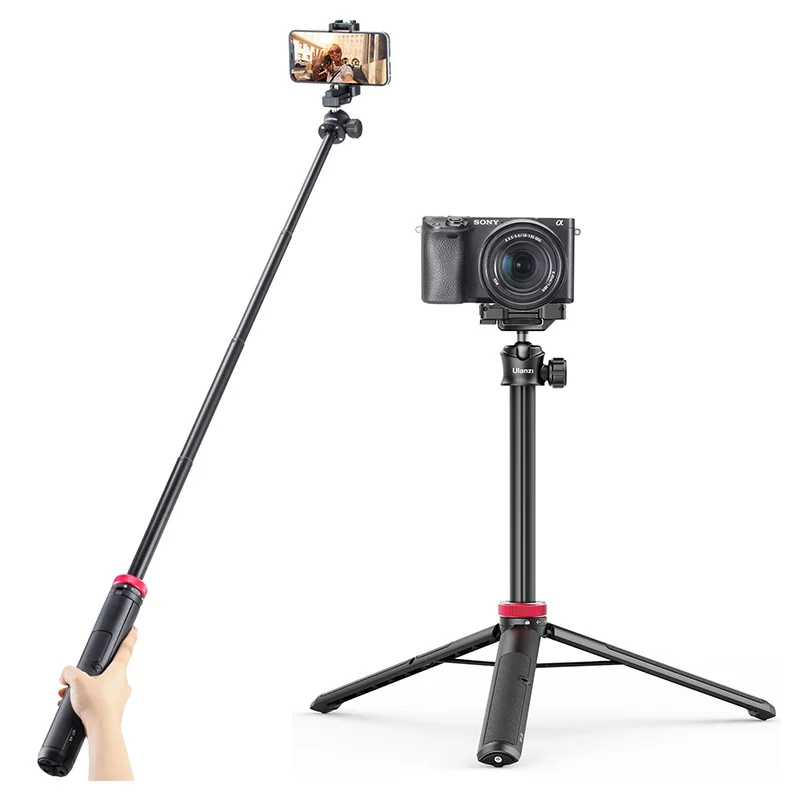 

Ulanzi MT-44 Extend Livestream Tripod Stand 42inch Tripod with Phone Mount Holder Vertical Shooting Phone DSlR Camera Tripods