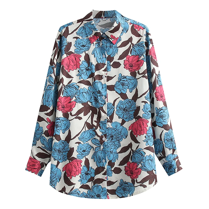 2022 Early Spring New Women's Retro French Casual Temperament Niche Slimming Flower Print Long-sleeved Lapel All-match Shirt
2022 Early Spring New Women's Retro French Casual Temperament Niche Slimming Flower Print Long-sleeved Lapel All-match Shirt