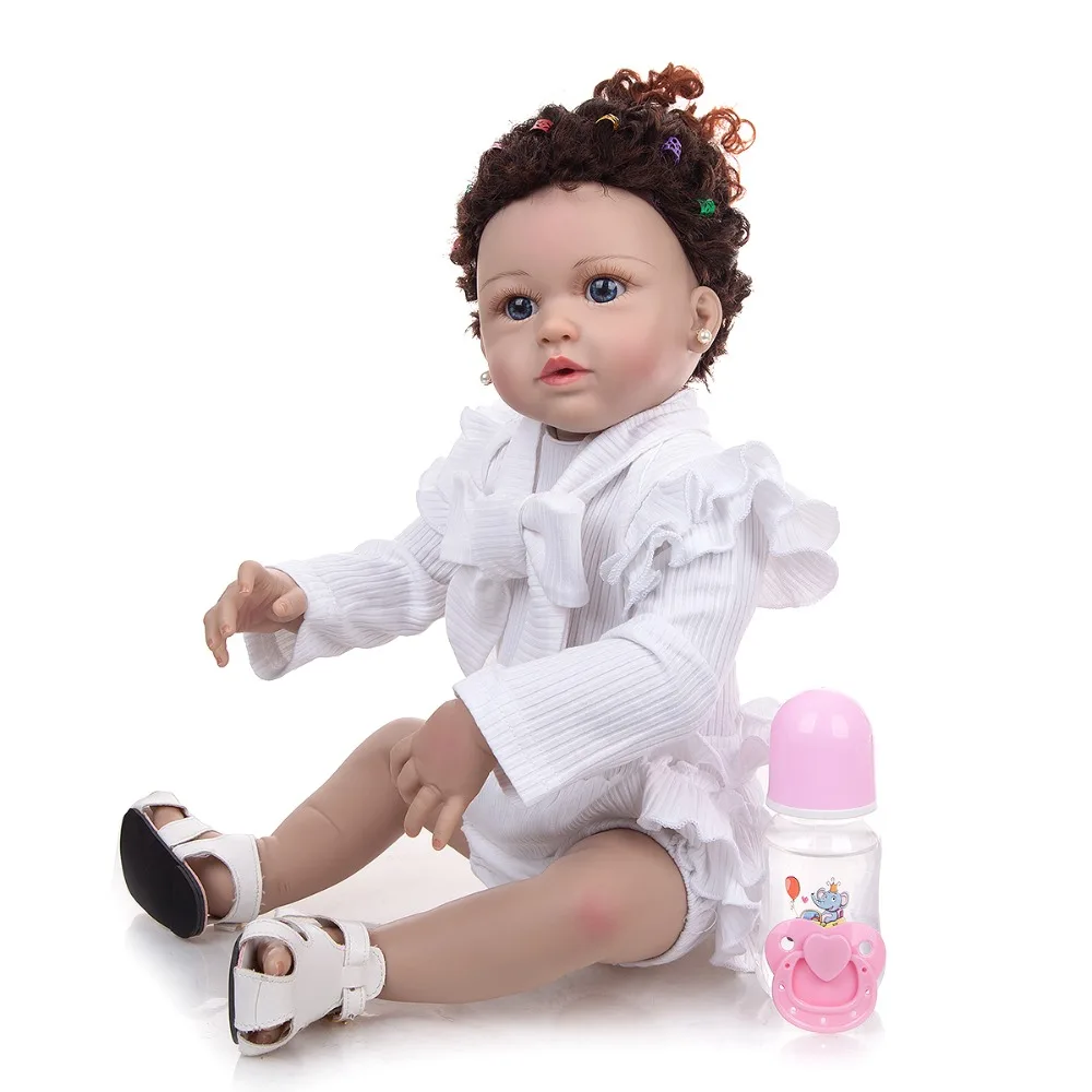 57 см Полный Силиконовые Винил Reborn Baby Dolls Реалистичная "Принцесса" для деток с года до трех bebe реборн может ванной куклы игрушки для детей, под...
57 см Полный Силиконовые Винил Reborn Baby Dolls Реалистичная "Принцесса" для деток с года до трех bebe реборн может ванной куклы игрушки для детей, под...