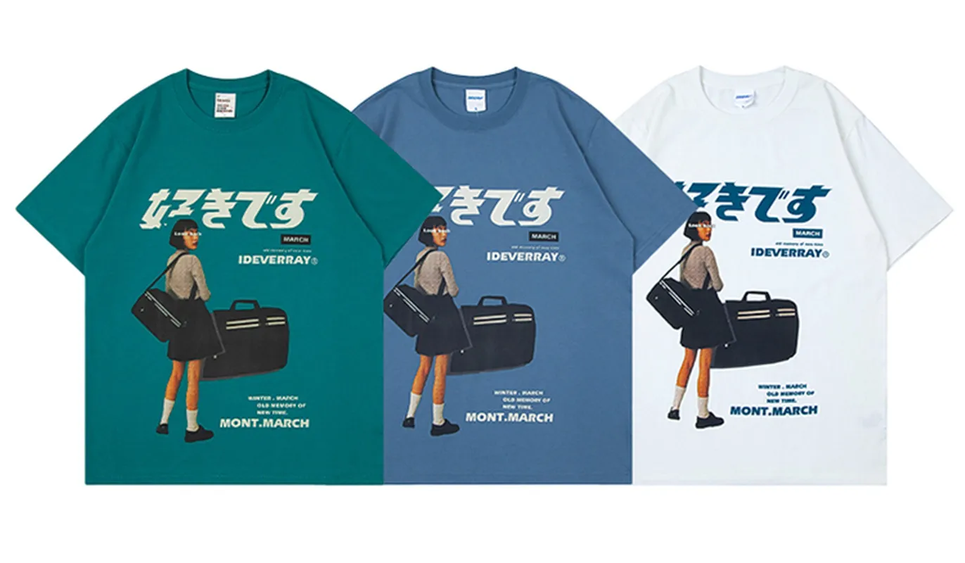 Harajuku T-Shirt Girls 2021 Fashion Men's Summer Short Sleeve T-Shirt Cotton Bag Three-way Hip Hop Street Wear
Harajuku T-Shirt Girls 2021 Fashion Men's Summer Short Sleeve T-Shirt Cotton Bag Three-way Hip Hop Street Wear