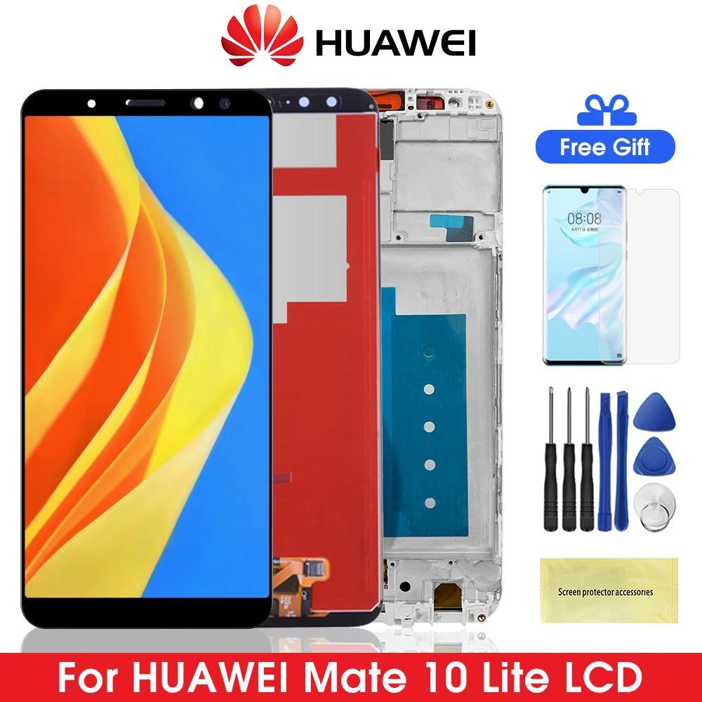 ЖК дисплей 5 9 ''Mate 10 Lite для Huawei Mate с сенсорным экраном дигитайзер в сборе Nova 2i RNE