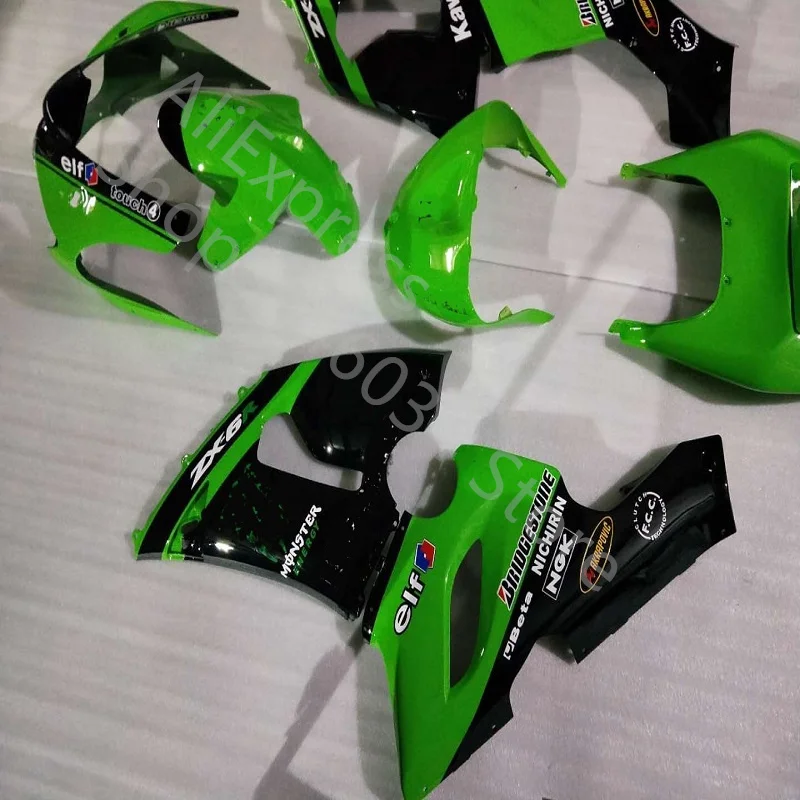 Fit For KAWASAKI ninja ZX6R 05-06 Fairing white black ZX-6R ZX636 05 06 2005 2006 green black Motorbike Fairing 
Fit For KAWASAKI ninja ZX6R 05-06 Fairing white black ZX-6R ZX636 05 06 2005 2006 green black Motorbike Fairing