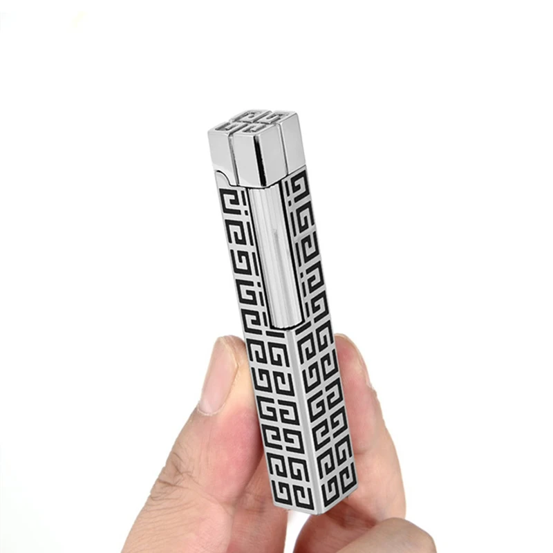Grinding Wheel Bussiness Lighter Compact Jet Butane Engraving Metal PING Bright Sound Cigarette lighter Inflated No Gas With Box
Grinding Wheel Bussiness Lighter Compact Jet Butane Engraving Metal PING Bright Sound Cigarette lighter Inflated No Gas With Box