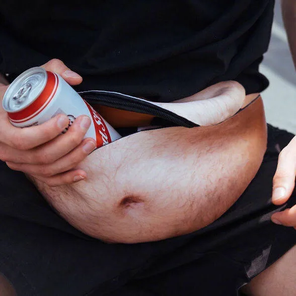 Funny Pop Dad Bod Money Belt Bag Men Travel Bags Flesh Color Creative Fanny Pack Beer Fat Belly Bum Pouch Waist Bag
Funny Pop Dad Bod Money Belt Bag Men Travel Bags Flesh Color Creative Fanny Pack Beer Fat Belly Bum Pouch Waist Bag
