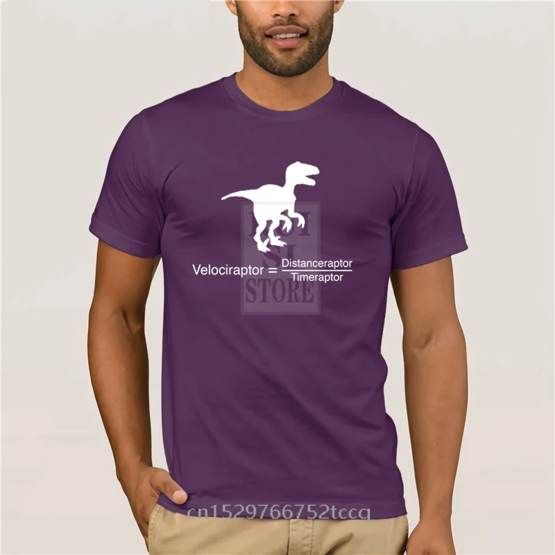 Fashion Printed men's T Shirt Short Sleeve elociraptor funny equation Fashion T Shirt 100% Cotton 
Fashion Printed men's T Shirt Short Sleeve elociraptor funny equation Fashion T Shirt 100% Cotton