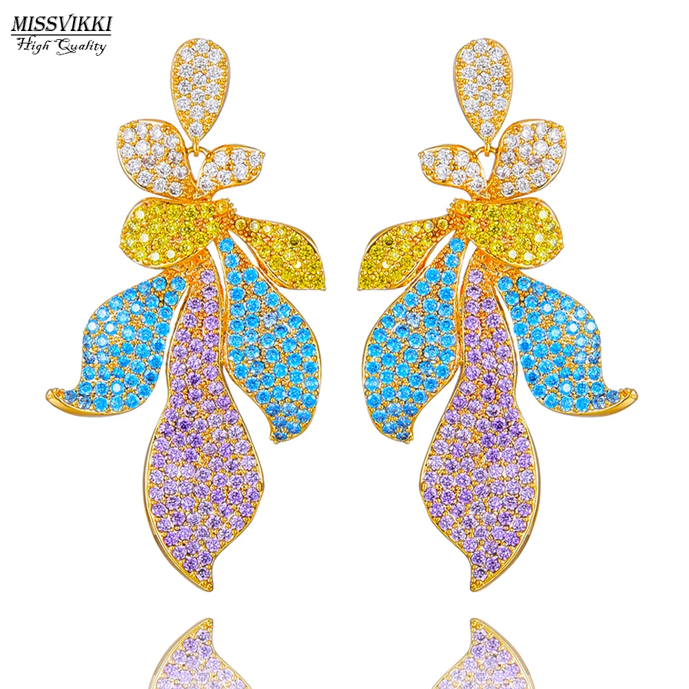 missvikki High Quality Cubic Zirconia Stone Luxury Feather Leaf Pendant Earring Jewelry For Women Actor Dancer Stage Performance
missvikki High Quality Cubic Zirconia Stone Luxury Feather Leaf Pendant Earring Jewelry For Women Actor Dancer Stage Performance