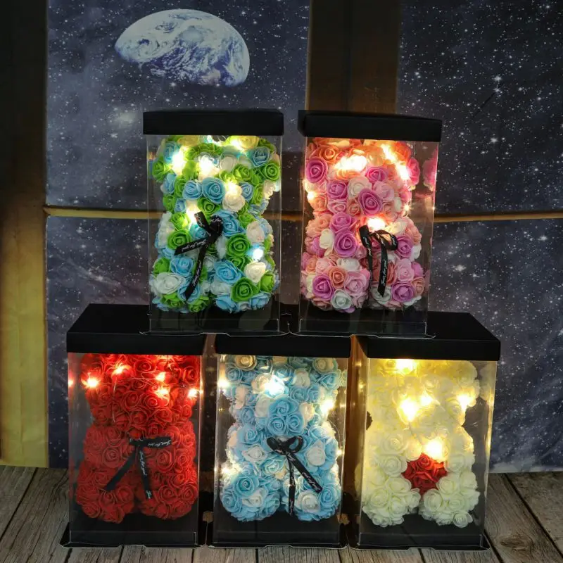 Valentine's Day Gift 25cm LED Rose Bear Artificial Flowers Wedding Lovers Birthday Gift Anniversary And Weddings
Valentine's Day Gift 25cm LED Rose Bear Artificial Flowers Wedding Lovers Birthday Gift Anniversary And Weddings