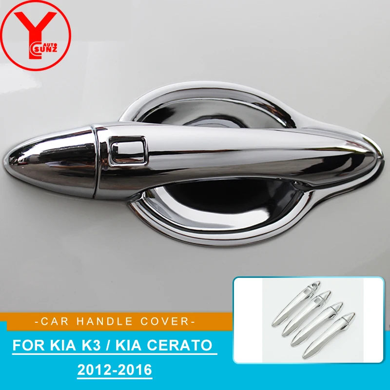 Tuning ABS Chrome Car Outside Door Bowl Panel Handle Cover Protector For Kia K3 / Kia Cerato 2012 2013 2014 2015 2016 Smart Hole
Tuning ABS Chrome Car Outside Door Bowl Panel Handle Cover Protector For Kia K3 / Kia Cerato 2012 2013 2014 2015 2016 Smart Hole